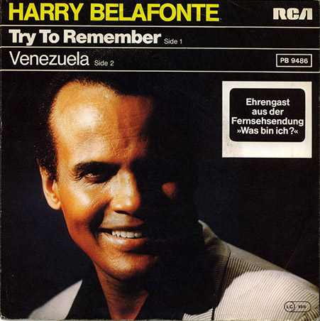 HARRY BELAFONTE – Try To Remember Playlist Slows année 60