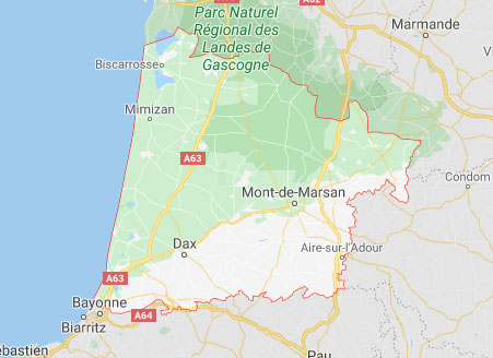 carte landes 40