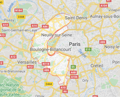 carte hauts de seine 92
