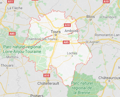 carte Indre et Loire 37