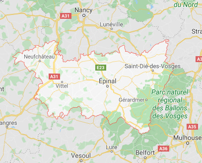 carte vosges 88