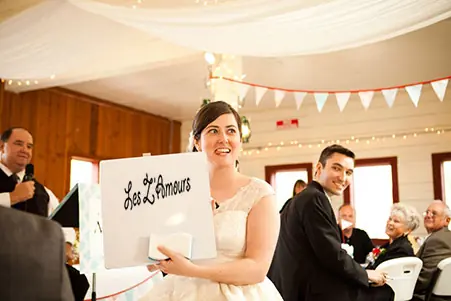 Les Z'Amours couple (ou les Zamours) : une animation de mariage