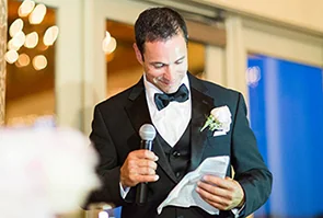 Préparer un discours de mariage